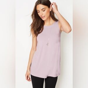 J. Jill Wearever Jersey Tank Top in Lavender, size Large